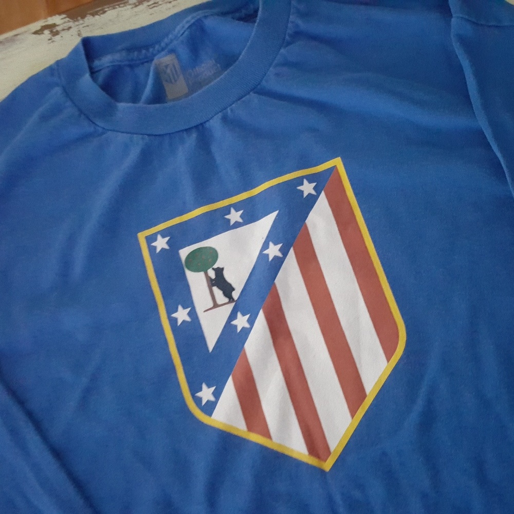 Vintage Athletico Madrid Long Sleeve T-Shirt Tee